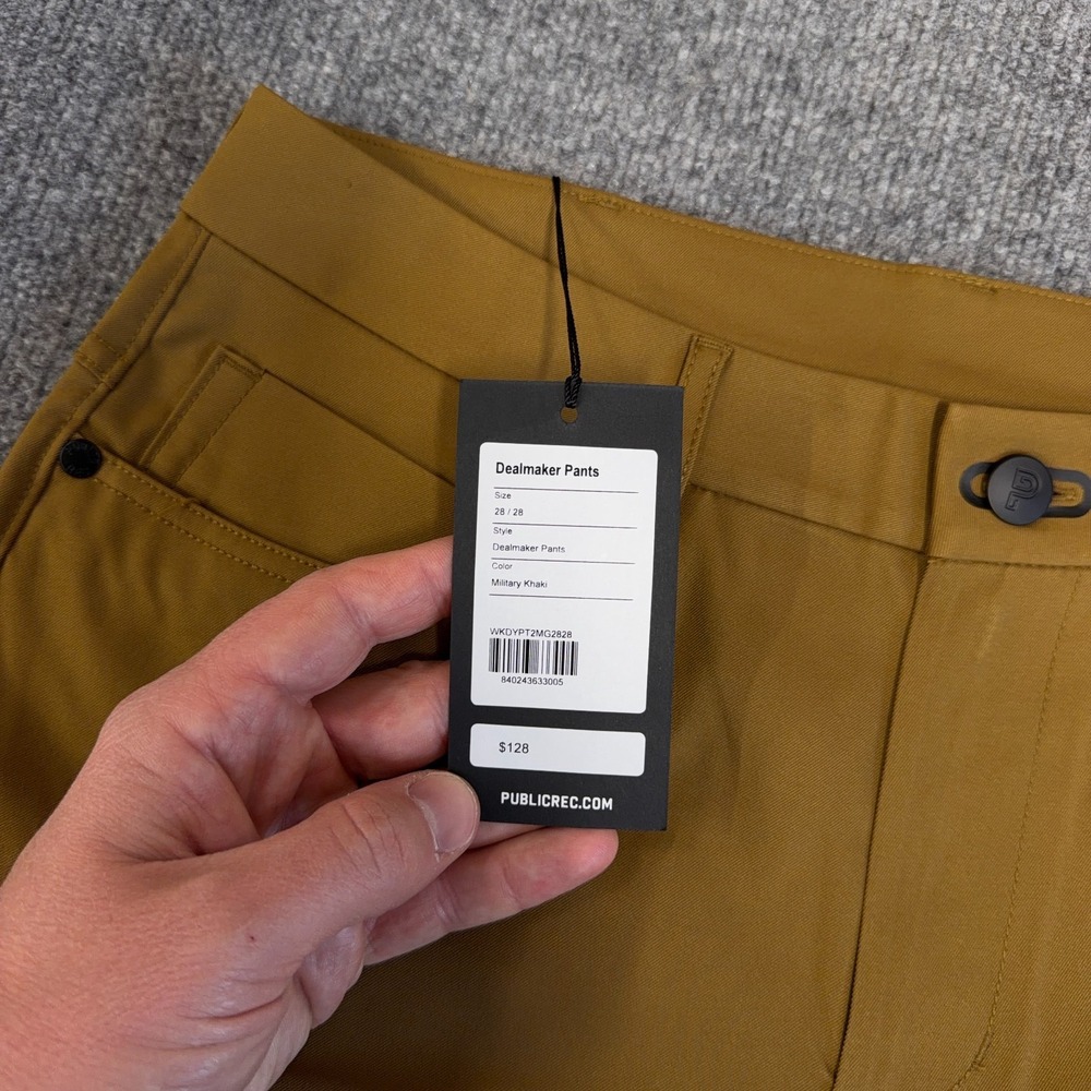 Public Rec Workday 2.0 Dealmaker 5-Pocket Performance Pants 28x26 Military Khaki - Picture 5 of 11